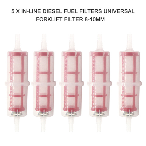 5PCS/lot In-line Diesel Fuel Filters Universal Forklift Filter 8-10mm Fuel Filter For Honda CBR600 CBR900RR ► Photo 1/6