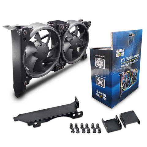 FANNER  Universal VGA Cooler Dual 90mm Ultra Quiet Desktop Computer Chassis PCI Graphics Card Double Fan Partner led fans ► Photo 1/6