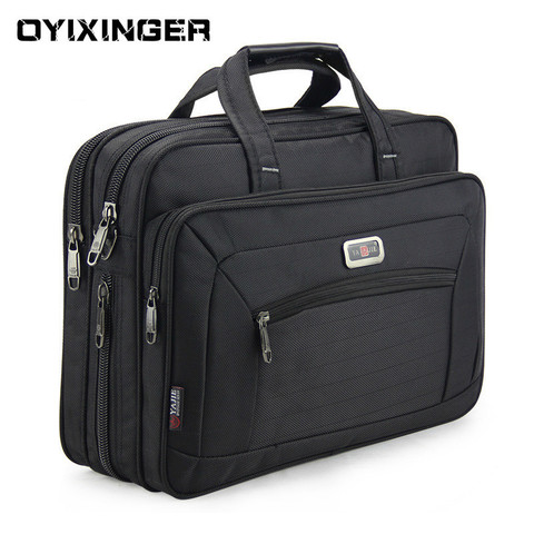 Men's Laptop Briefcase Brand Men Computer Handbags Waterproof Durable Nylon 15.6 Inch Laptops Bags Boys Shoulder Files Books Bag ► Photo 1/6