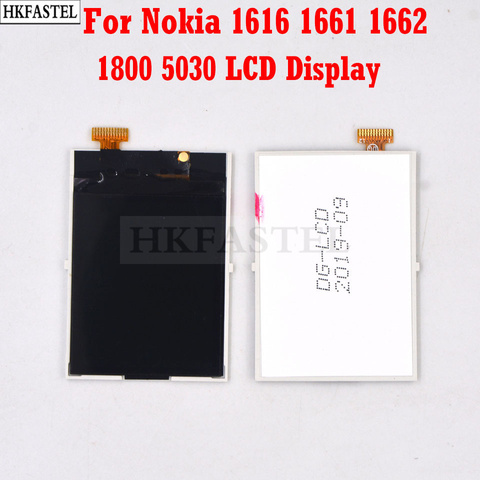 HKFASTEL High Quality LCD Screen For Nokia 1616 1661 1662 1800 5030 Replacement Display Parts ► Photo 1/5