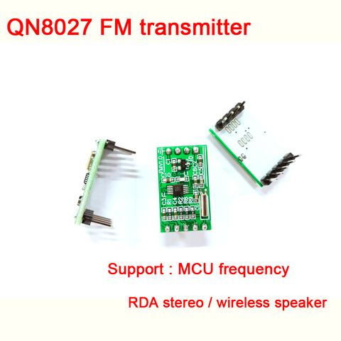 QN8027 FM transmitter module 76-108MHz audio wireless transmission module RDS stereo wireless speaker microphone ► Photo 1/2