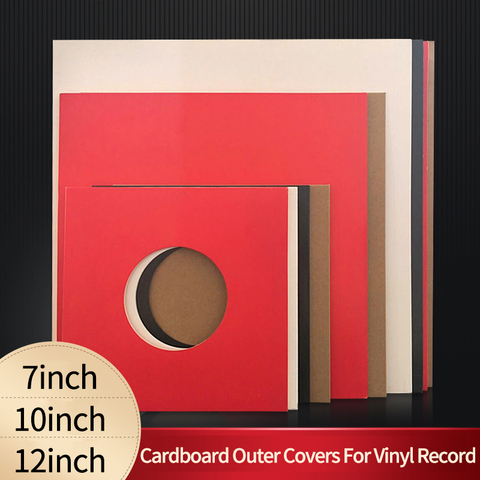 10PCS Hard Cardboard Outer Cover Sleeves Jackets for 12 inch LP 10 inch 7 inch Record ► Photo 1/6