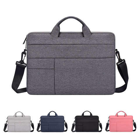Laptop Bag 13.3 14 15.6 inch Waterproof Notebook Case Sleeve For Macbook Air Pro 13 15 Computer Shoulder Handbag Briefcase Bags ► Photo 1/6
