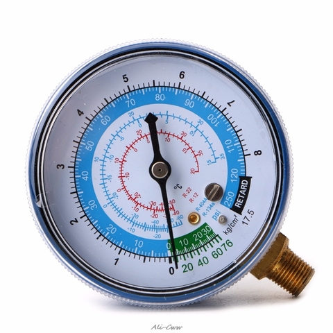 New Air Conditioner R410A R134A R22 Refrigerant Low Pressure Gauge PSI KPA Blue ► Photo 1/6