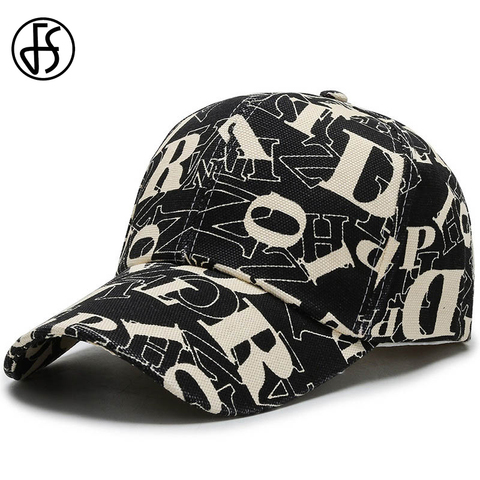 FS New Trendy Baseball Caps For Men Snapback Hat Hip Hop Alphabet Casquette Women Outdoor Sports Trucker Cap Gorras Para Hombre ► Photo 1/6