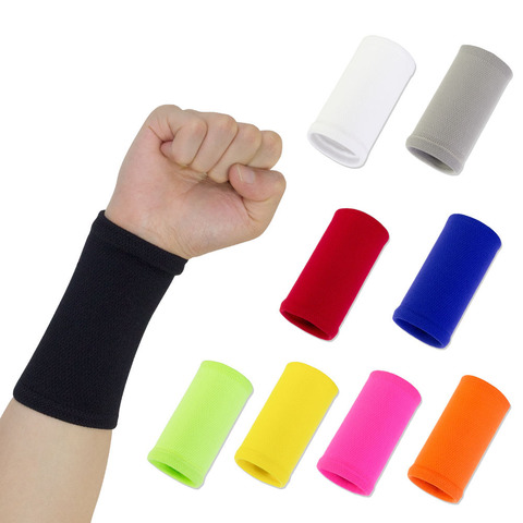Wrist Sweatband in 9 Different Colors,Made by High Elastic Meterial Comfortable Pressure Protection,Athletic Wristbands Armbands ► Photo 1/6