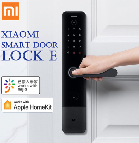 Xiaomi Smart Door Lock E Fingerprint Password Bluetooth Unlock Detect Alarm Work Mi Home App Doorbell and HomeKit App Control ► Photo 1/1