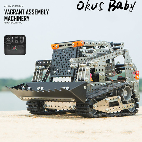 RC Car 2.4G 10CH 1178PCS Stainless Steel DIY RC Control Crawler for Forklift Engineer Model Vehicle for Children Gift ► Photo 1/5