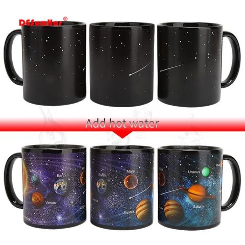 New design Solar system Magic Mugs,Temperature Changing Cup,Color Chameleon Mugs Heat Sensitive Cup Coffee Tea Mug Novelty Gift ► Photo 1/6