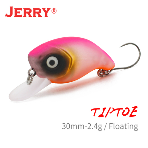 Jerry Tiptoe trout area micro floating wobblers spinning plugs UV glowing colors lake perch river stream fishing lure hard bait ► Photo 1/6