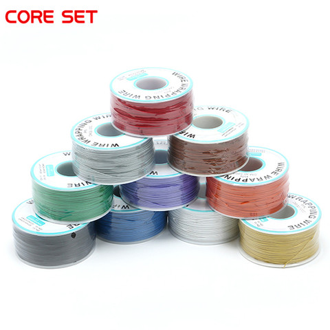 250 m/lots 30 AWG Wrapping Wire 10 Colors Single Strand Copper Cable Ok Wire Electrical Wire for Laptop Motherboard PCB Solder ► Photo 1/6