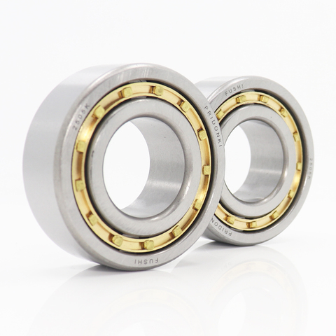 NJ2205EM 25*52*18 mm Cylindrical Roller Bearings Single Row Machined Brass Cage NJ2205 2505K For Motorcycles IJ Planet 5 Sport ► Photo 1/6