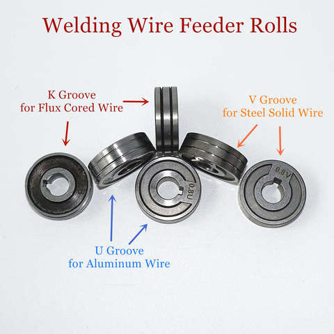 MIG Welding Wire Feeding Roll V U Knurl Groove 0.6/0.8mm 0.8/1.0mm Size 30x10x10mm LRS-775S SSJ-29 Feeder Roll ► Photo 1/6