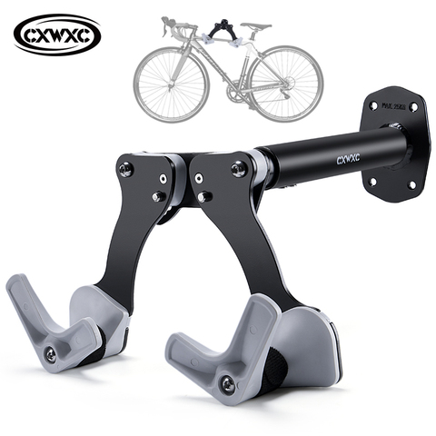 Bicycle Bike Wall Mount Horizontal MTB Road Bicycle Rack Wall Hanger Hooks Holder for Garage Indoor Bike Storage Repair Stand ► Photo 1/6