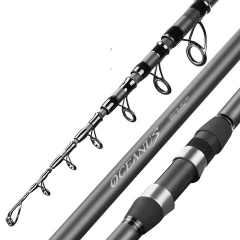 2.4/2.7/3.0/3.6m Carbon Rock Fishing Rod Ultra-light Distance Throwing Pole Long Sections Telescopic Fishing Olta Fishing Tackle ► Photo 1/1
