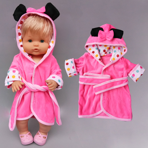 40cm baby doll Bathrobe for 38cm Nenuco  Ropa y su Hermanita toy doll bathing clothes ► Photo 1/6
