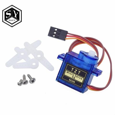 Great IT Smart Electronics Rc Mini Micro 9g 1.6KG Servo SG90 for RC 250 450 Helicopter Airplane Car Boat   SG90 Bracke ► Photo 1/6