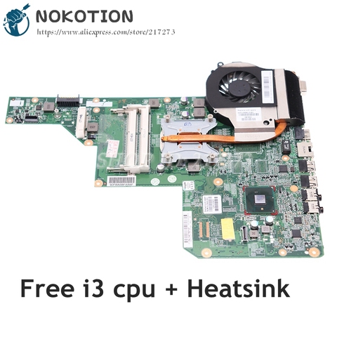 NOKOTION 615849-001 605903-001 for HP G62 G72 CQ62 motherboard with heatsink instead 597674-001 597673-001 610160-001 610161-001 ► Photo 1/6