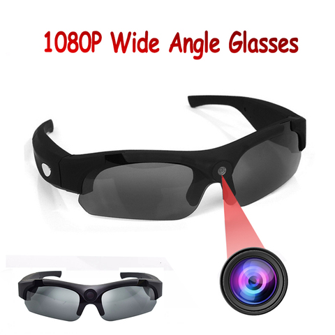 Wide Angle HD Smart 1080P Camera Glasses Black Polarized Lens Sunglasses Action DV DVR Sport Video Cam Photo Glass  Eyewear ► Photo 1/6