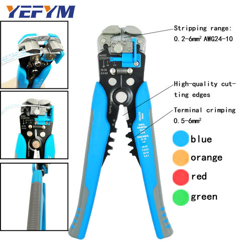 3 in 1 Multi tool Automatic Adjustable Crimping Tool Cable Wire Stripper Cutter Peeling Pliers blue repair diagnostic-tool ► Photo 1/6