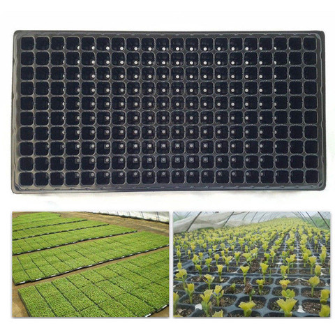 200 Cell Seedling Starter Tray Pot Seed Germination Plants Propagation Nursery Box with Lid Three-Piece Set Household Supplies ► Photo 1/6