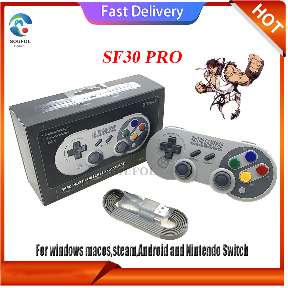 Buy Online New 8bitdo Sf30pro Sn30 Pro 2 4g Usb Wireless Bluetooth Gamepad For N Switch Windows Macos Android Rumble Vibration Alitools Buy Online New 8bitdo Sf30pro Sn30 Pro 2 4g Usb Wireless Bluetooth Gamepad For N Switch Windows Macos Android Rumble Vibration Alitools