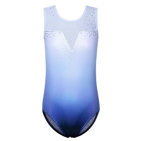 BAOHULU Toddler Girls Leotards for Gymnastics Ballet Sleeveless Mesh Sequins Dance Leotard Tank Kids Athlete Sports Bodysuit ► Photo 1/6