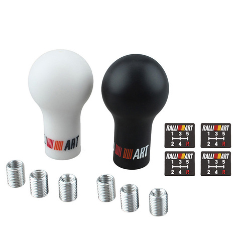 YOMI Universal 5/6 Speed Auto Gear Shift Knob Black/White Car Manual Transmission (MT) for Mitsubishi ► Photo 1/5