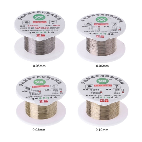 100m Alloy Gold Molybdenum Wire Cutting Line LCD Display Screen Separator Repair RXJB ► Photo 1/5