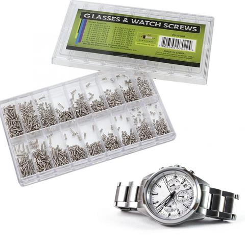 1800pcs/box Watch Mini Screw Stainless Steel Glasses Sunglasses Spectacles Watch Mini Screws Repair Kit Tool for Watchmaker l ► Photo 1/6