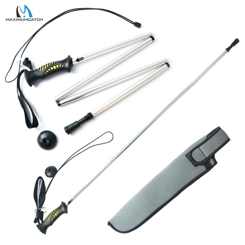 Maximumcatch Aluminum/Carbon Fiber Collapsible Hiking Wading Staff Fishing Stick Fishing Accessory ► Photo 1/6