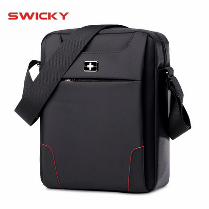 SWICKY men Multifunction fashion business casual tourist waterproof 10.1inch ipad oblique cross package Single shoulder bag ► Photo 1/6