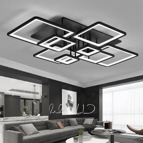 Modern led chandelier living room dining room bedroom study led gloss memory function led crown lighting lamp ► Photo 1/6