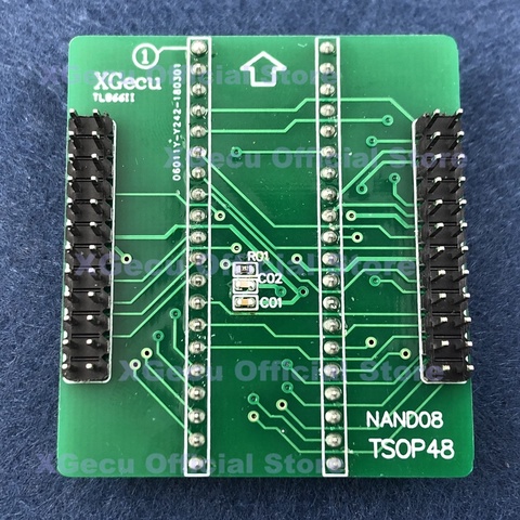 NAND TSOP48 adapter board for XGecu TL866II Plus USB Universal Programmer SPI Flash no including TSOP48 ZIF socket ► Photo 1/2