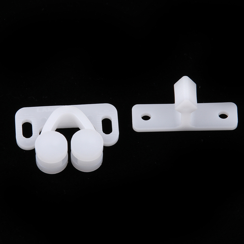 Marine Boat Ball Catch Door Cupboard Spring Roller Latch White ABS Plastic ► Photo 1/6