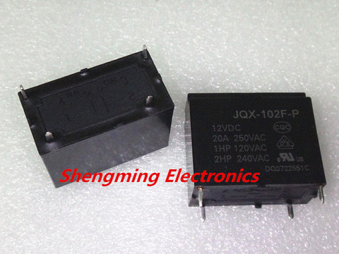 2pcs 4pins JQX-102F-P-12VDC HF102F-P-12VDC 20A 250VAC Relay ► Photo 1/1