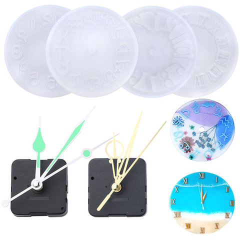 10cm 15cm Epoxy Resin Mold Silicone Clock Mold Clock Casting Tools Handmade Jewelry making Tool DIY Crafts Jewelry Accessories ► Photo 1/6