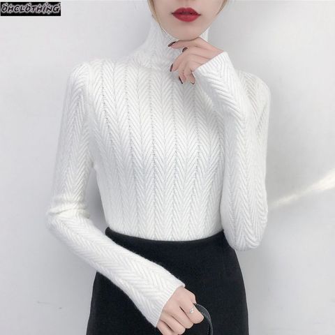 Underwear Woman Autumn and Winter 2022 New Slim Bottom Shirt Long Sleeve Sleeve Tight Knitted Shirt Thickening ► Photo 1/6