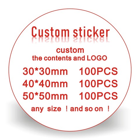 custom stickers label printing LOGO Personalized Design roll Label Candy Gift Box Birthday Party food Seal self-adhesive sticker ► Photo 1/4
