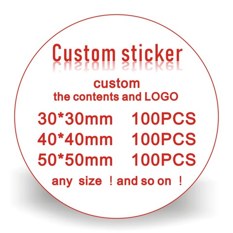 custom stickers label printing LOGO Personalized Design roll Label Candy Gift Box Birthday Party food Seal self-adhesive sticker ► Photo 1/4