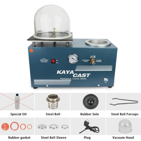 Vacuum casting machine, Kaya vest casting machine, jewelry vacuum casting machine,mini goldsmith jewelry casting machine joyeria ► Photo 1/6