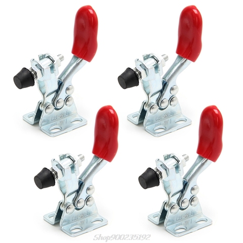 4Pcs Metal Horizontal Quick Release Hand Tool Toggle Clamp For Fixing Workpiece ► Photo 1/6