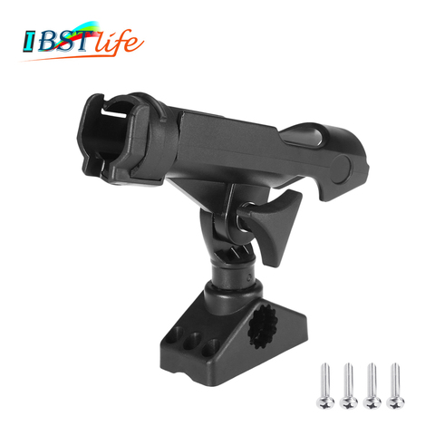 ABS Adjustable Boat Fishing Rod Rack Holder Device Pole Kayak Support Fixer Fix Pole Rotatable Mount Inflatable Accessories ► Photo 1/6