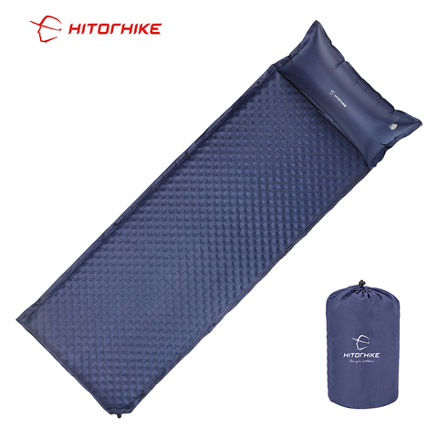 HITORHIKE self-inflatable Camping Ultralight Mattress Durable high-elasticity foam sponge SleepingPad for Hiking mat with pillow ► Photo 1/6