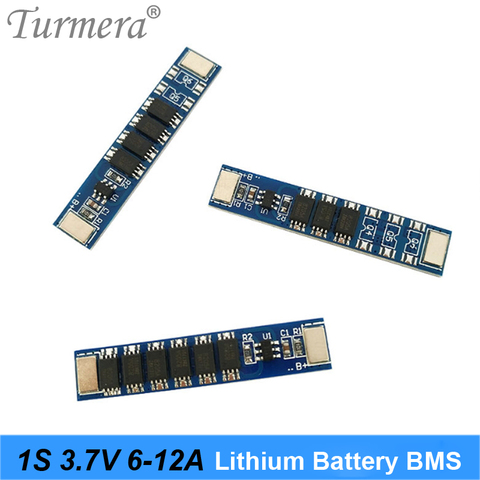 1S 3.7V 4.2V 6A 10A 12A Lithium Battery BMS Board for 18650 Battery Screwdriver Charger Protection Board Cell Protection Circuit ► Photo 1/5