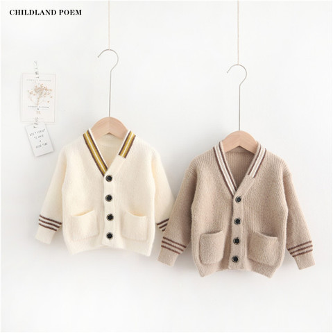 Baby Boys Cardigan Knitted Baby Kids Sweaters V-neck Kids Jumper Cardigans Woolen Boys Girls Sweater Toddler Cardigan Sweater ► Photo 1/6