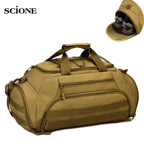 35L Gym Bag Backpack Rucksack Tactical Military Molle Army Bags Waterproof Sports Camping 14'' Laptop Camera Men Mochila XA335WA ► Photo 1/6