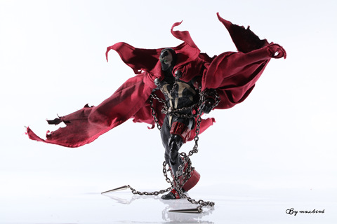 1/12 Spawn Reggae Happy Red Robe Accessory Luxury Cloak Cape Robe With Chain Dolls Toy Model Parts No Figure ► Photo 1/6