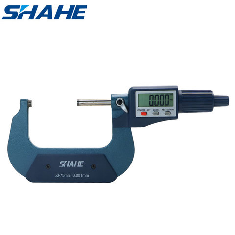 shahe 50-75 mm 0.001 mm electronic outside micrometer With Retail Box micron outside micrometer 50-75 mm ► Photo 1/6