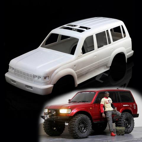 1/10 Land Cruiser LC80 HARD Plastic Body Shell 313MM Wheelbase for 1:10 Axial SCX10 Rc Crawler Truck ► Photo 1/6